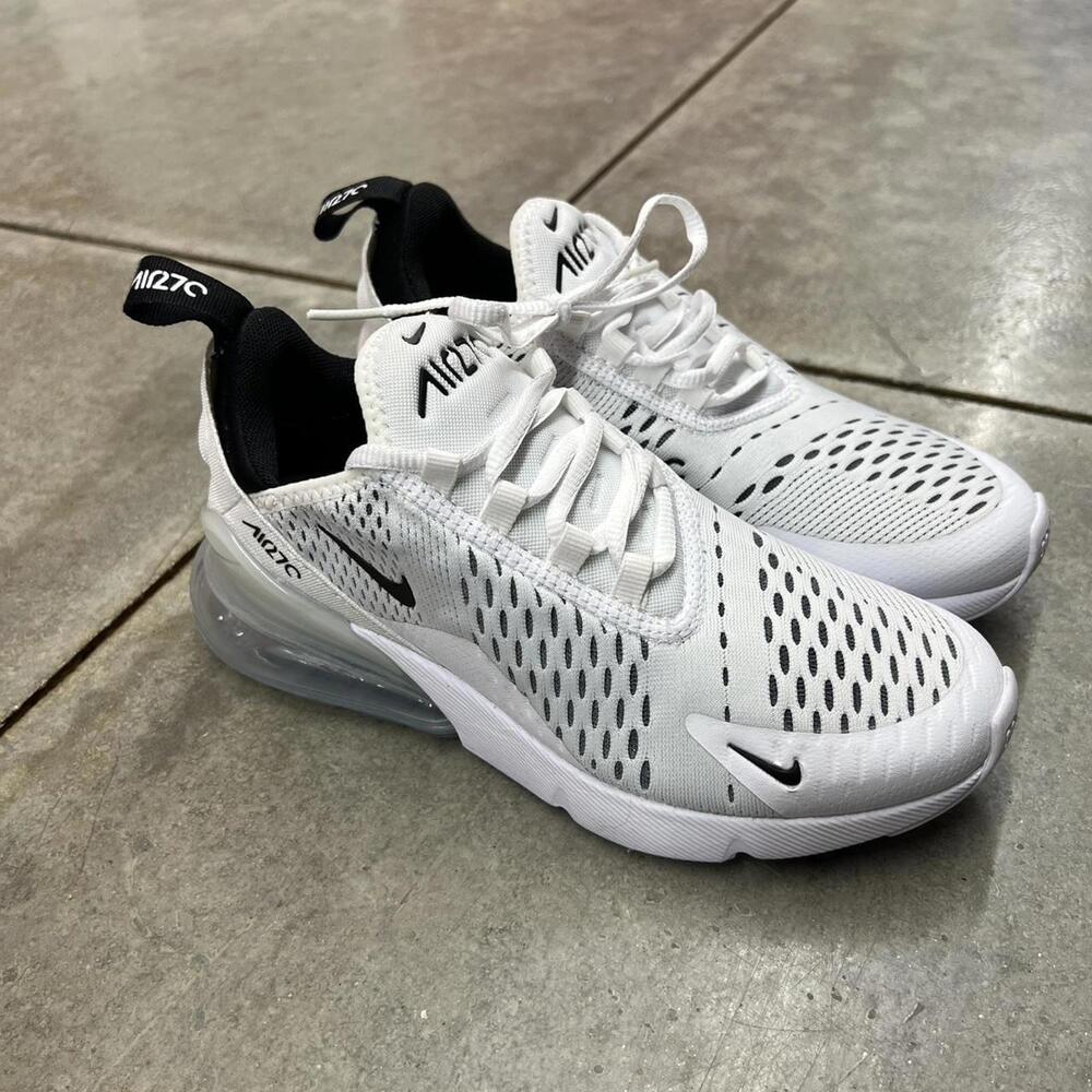 Nike Women’s Air Max 270 White and Black Sneakers - Picture 2 of 6